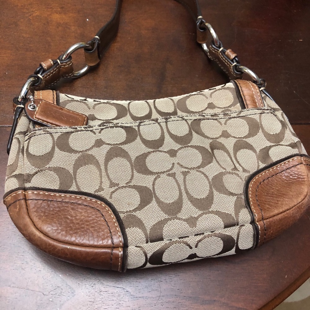 Coach Canvas Leather Shoulder Bag